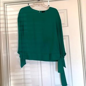 Green Blouse with bell sleeves